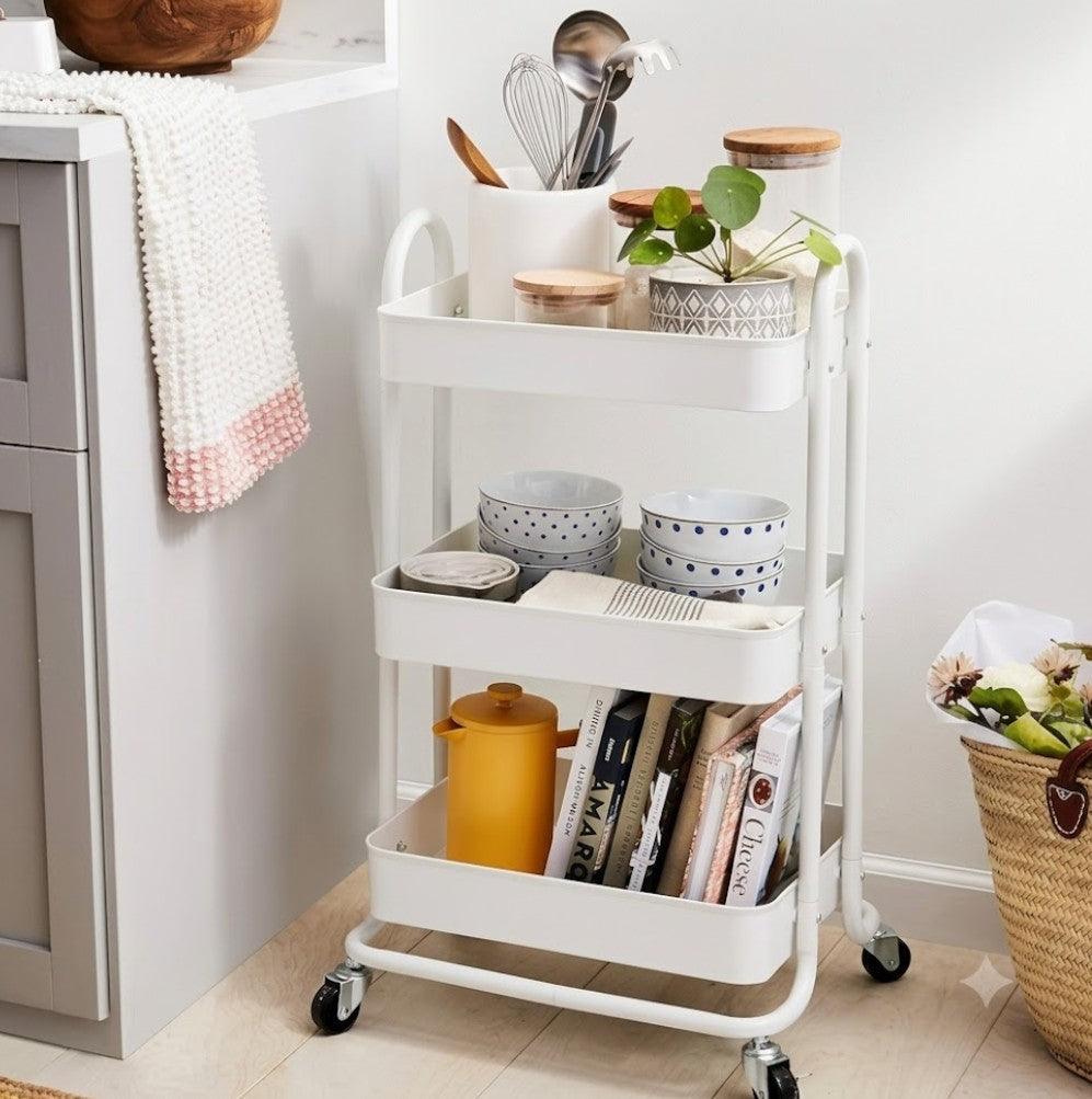 The Ultimate Guide to Smart Storage: Why You Need a 3-Tier Utility Cart