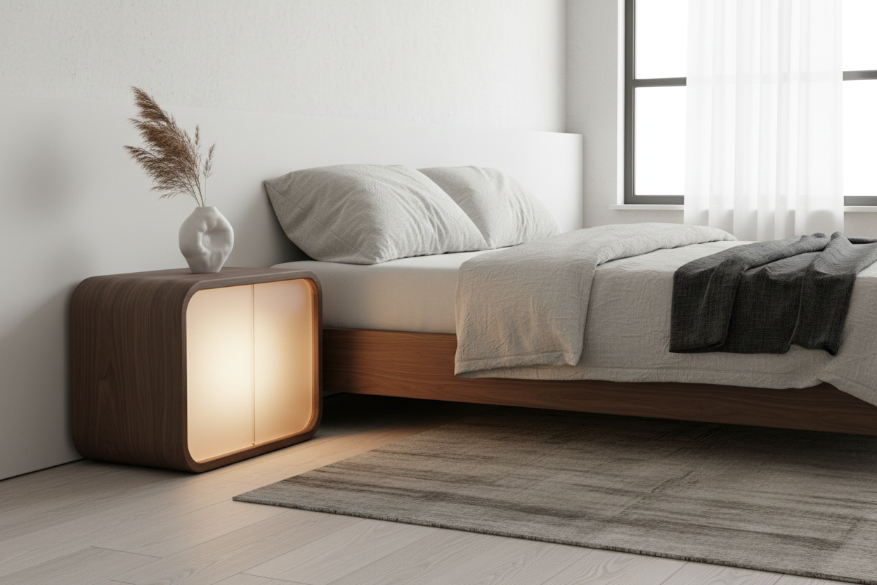 The Art of Bedside Ambiance: How Integrated Lighting Nightstands Elevate Bedroom Calm