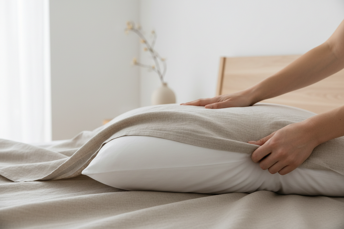 How to Layer Pillow Covers for a Warm, Cozy Living Room