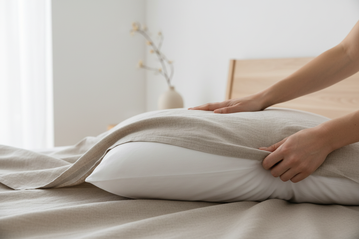 How to Layer Pillow Covers for a Warm, Cozy Living Room