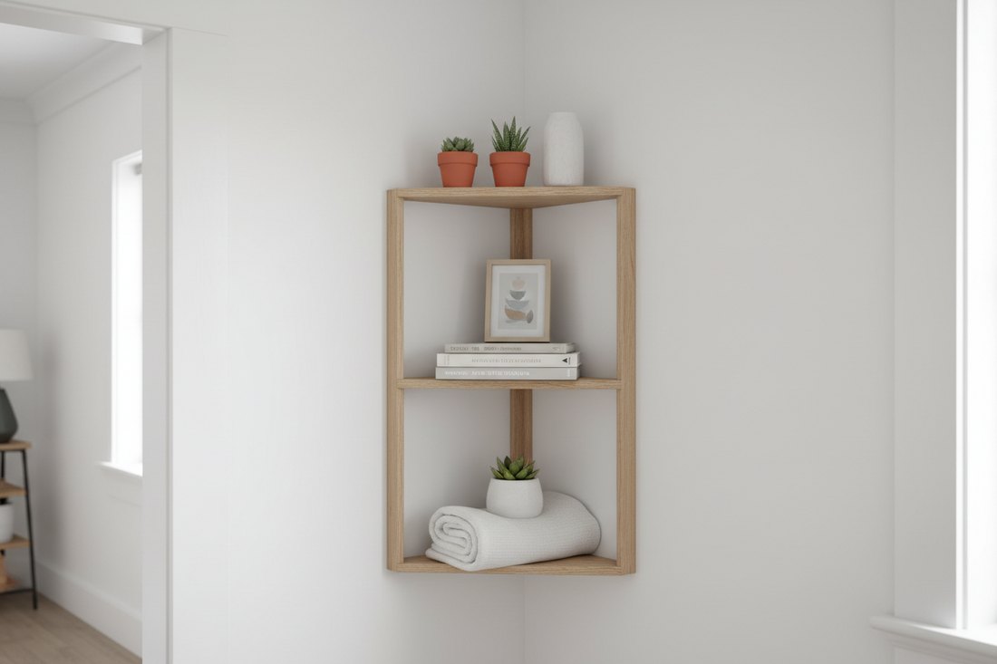 Effortlessly Beautiful: How a Corner Shelf Brings Balance to Your Room