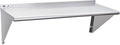 Profeeshaw NSF Stainless Steel Shelf 18” x 48”, 400 lb Commercial Shelves Wall Mounted Metal Shelving with Backsplash and 2 Brackets for Restaurant, Bar, Utility Room, Kitchen and Garage