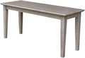 International Concepts Shaker Styled Bench, Washed Gray Taupe