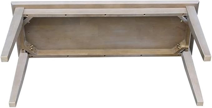 International Concepts Shaker Styled Bench, Washed Gray Taupe