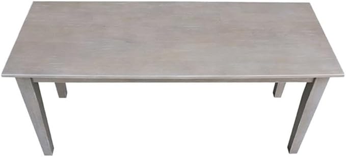 International Concepts Shaker Styled Bench, Washed Gray Taupe
