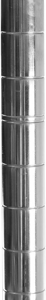Shelving Inc. 8" d x 18" w Chrome Wire Shelving with 2 Tier Shelves, Weight Capacity 800lbs Per Shelf