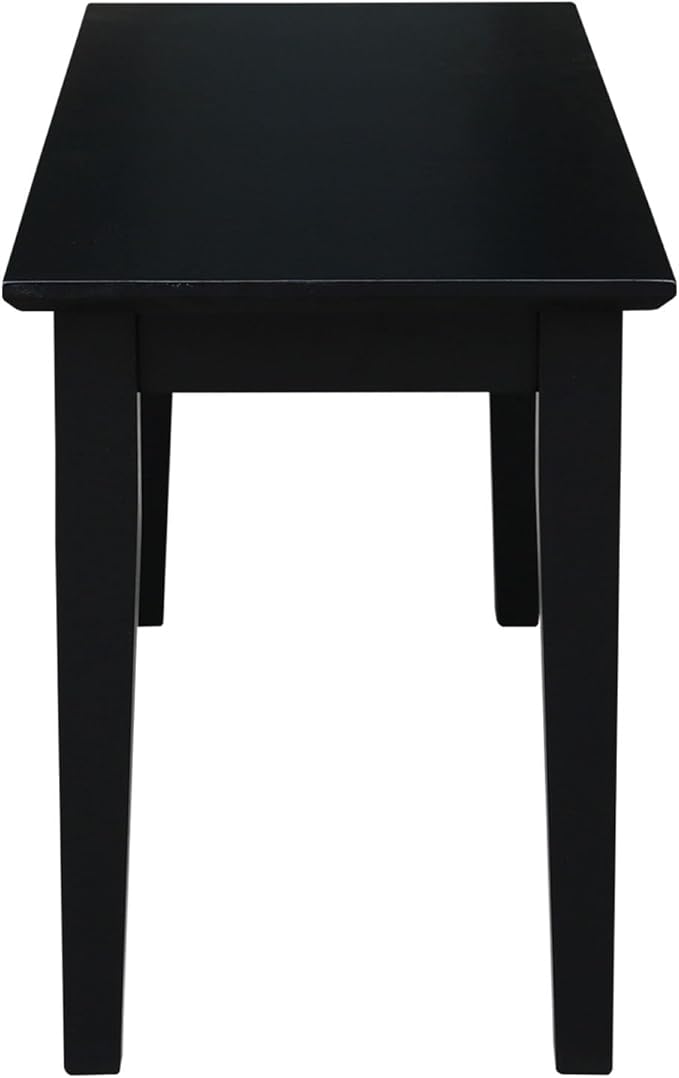 International Concepts Shaker Style Bench, 39-Inch Wide, Solid Parawood, Unfinished