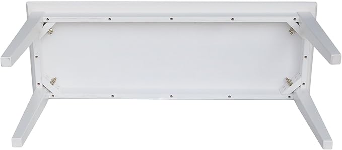 Shaker Style Solid Parawood Kitchen/Dining Bench, 39"W x 14"D x 18"H, Sturdy Seating for Entryway, Living Room, Family Room, or Breakfast Nook, Easy Assembly, Unfinished, Ready to Stain or Paint