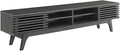 Modway Render Mid-Century Modern Low Profile 70 Inch Media Console TV Stand in Charcoal, 70"