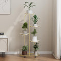 Plant Stand Metal Multiple Flower Pot Holder Shelf with Wheels Indoor Outdoor Planter Display Shelving Unit for Patio Garden Corner Balcony Living Room