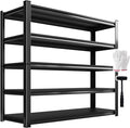 2000lbs Heavy Duty Garage Shelving, 5-Tier Adjustable Storage Shelves, 72" H x59 W x 19.6" D, Utility Metal shelvingfor Warehouse, Basement, Garage