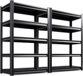 5-Tier Garage Shelving Heavy Duty, 2500LBS Garage Shelves, Adjustable Metal Shelving Unit, Garage Storage Shelves, Utility Rack Shelf, Shelves for Garage Storage, 72" H×35.4" W×16" D, 2 Pack