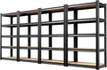 4 Pack Garage Shelving Heavy Duty 5-Tier Storage Shelves, Adjustable Shelving Unit, Utility Garage Organizer Shelf for Basement, Pantry, Kitchen, Warehouse, Supermarket, 12" Dx28 Wx71.2 H