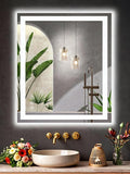 NEWBULIG Bathroom Mirror, Wall Mirror with Aluminum Alloy Thin Frame, Bathroom Mirrors for Over Sink, Bedroom, Living Room, Entryway
