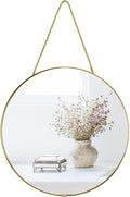 YCHMIR 11.8-inch Small Round Wall Mirror, Gold Bathroom Mirror