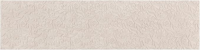 Vaukki 2x8 Runner Rug for Living Room, Soft Fluffy Washable Modern Floral Indoor Floor Mat, Non Slip Shaggy Boho Accent Throw Carpet for Bedroom, Living Room, Nursery and Dining Room, Beige