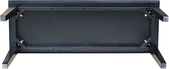 International Concepts Shaker Style Bench, 39-Inch Wide, Solid Parawood, Unfinished