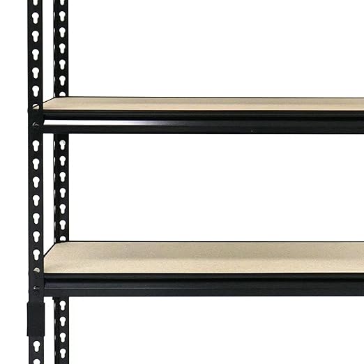 Juggernaut Storage Indoor Outdoor 30" x 60" Standalone 5-Tier Steel Utility Shelving Unit w/Adjustable Shelves for Warehouse, Laundry Room, & Garage