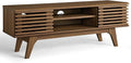 Modway Render 46" Mid-Century Modern Low Profile Media Console TV Stand, 46 Inch, Walnut
