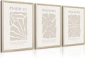 Scripture Christian Wall Art Set of 3 Beige Bible Verses Wall Decor Neutral Psalm Canvas Wall Art Modern Pictures Flower Prints Christian Artwork for Living Room Bedroom 16x24 Inch Framed
