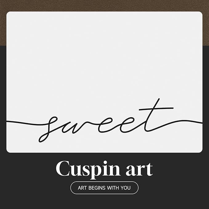Framed Sweet Dreams Wall Art for Bedroom Decor, Set of 2 Minimalist Quote Canvas Prints, Modern Black and White Typography Artwork for Nursery Guest Room Bedroom Hallway Walls Decor, 16x24 Inch