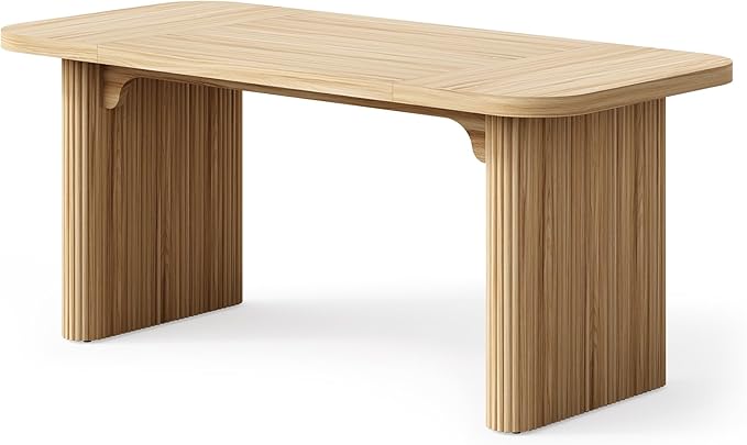 LITTLE TREE 62-Inch Home Office Computer Desk, Large Writing Desk with Textured Double Base, 5 ft Conference Meeting Seminar Table for Office
