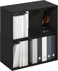 Furinno DALY Book Shelf, 4-Cube Bookshelf, Cube Storage Organizer Bookcase with Irregular Compartments, 11.7 x 23.6 x 24.7, for Living Room, Bedroom, Home Office, Espresso