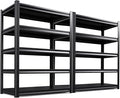 5-Tier Garage Shelving Heavy Duty, 3000LBS Garage Shelves, Adjustable Metal Shelving Unit, Garage Storage Shelves, Utility Storage Rack Shelf，Shelves for Garage Storage, 72"H×59"W×19.7"D, 2 Pack