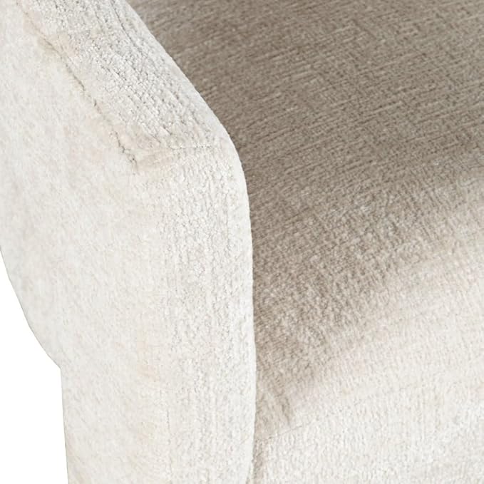 Jofran Gwen Natural Upholstered Counter Stool with Arms – Versatile Barstools – Stylish Seating for Kitchen Dining Room or Home Bar, Natural, Modern Counter Stools, Set of 6