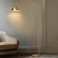 EOEYYOYB Floor Lamp with 3 Light Modes Adjustable– Modern Arc Standing Tall Lamp Dimmable Brightness, Perfect for Living Room, Bedroom, and Office, Gold