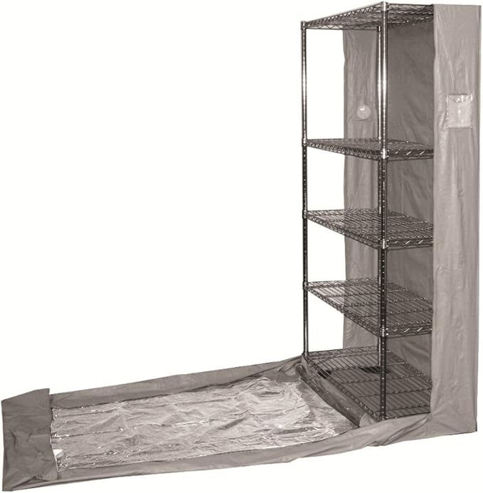 Jokari 74x48x18 Inch Storage Shelf Enclosure, Durable Wire Shelving Cover, Best Protection for Shelves, Keeps Out Dust, Dirt, Insects and Moisture, Keeps Your Items Guarded from External Elements