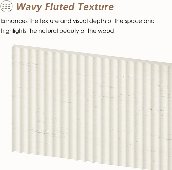 YOMILUVE Fluted Computer Desk with 2 Drawers, 39 Inch Small Computer Desk with Storage, Compact Writing Study Desk for Small Spaces, Black and White