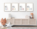 Youillne Playroom Kids Wall Art Decor Read Play Sign Classroom Children Wall Art Nursery Canvas Pictures Baby Girl Reading Posters Kids Artwork for 8x10 Inches Unframed Set of 4