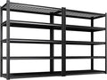 2Pack-78 ''H Storage Shelves, 46‘’W Garage Shelving, Adjustable Garage Shelves, 3000lbs Heavy Duty Shelving ,5 Tier Garage Storage Shelves,Easy-To-Install Metal Shelf Storage Rack Shelving Unit