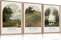 FWIEXA Christian Bible Verse Canvas Wall Art Set 3, Easter Vintage Scripture Framed Painting, Religious Landscape Decor, The Way The Truth The Life Artwork, 24x36In Prints for Living Room,Bedroom,Prayer Room