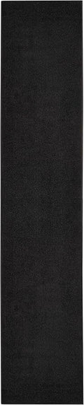 Nourison Home Nourison Essentials Black 2'2" x 20' Area Rug - Easy Clean, Non Shedding, Bed Room, Living Room, Dining Room, Kitchen (20' Runner)