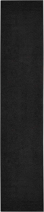 Nourison Home Nourison Essentials Black 2'2" x 20' Area Rug - Easy Clean, Non Shedding, Bed Room, Living Room, Dining Room, Kitchen (20' Runner)