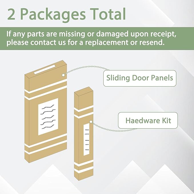 Sliding Closet Door 60" x 80", One-Side Mirror Bypass Door Panel with Hardware Track Kit & Floor Guide, Solid Wood Slab Pre-Assembled with PVC Surface for Bedroom, Silver Round Handle