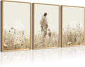 Jesus Leaves the 99 Sheep Wall Art Christian Canvas Poster Jesus and Lamb Wall Decor Religious Pictures Lost Sheep Painting God Christ Painting Artwork for Bedroom Living Room 16x24x3 Inch Unframed