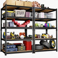 Garage Storage Shelves, 72''H Shelving Units and Storage, 2400 LBS Heavy Duty Shelving, Metal Garage Shelves for for Basement, Warehouse, Pantry, Closet, Kitchen