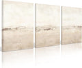 Baccone Beige Abstract Wall Art Set of 3 Neutral Canvas Wall Art Prints Boho Abstract Picture Modern Abstract Art Wall Decor Minimalist Artwork for Living Room Beroom Decor 12x16 Inch Wrapped Canvas
