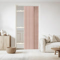 Jilron Accordian Door Curtain, 100% Blackout Folding Magnetic Doorway Curtains,Linen Style Closet Doors,for Room Divider,Privacy Protection（W52 x L78,Pink,1 Panel）