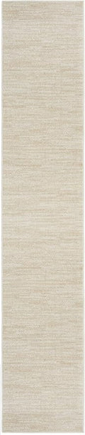 Nourison Home Nourison Essentials Ivory Beige 2'2" x 14' Area Rug - Easy Clean, Non Shedding, Bed Room, Living Room, Dining Room, Kitchen (14' Runner)
