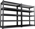 5-Tier Garage Shelving Heavy Duty, 2500LBS Garage Shelves, Adjustable Metal Shelving Unit, Garage Storage Shelves, Utility Storage Rack Shelf, Shelves for Garage Storage, 72"H×36"W×15.7"D, 2 Pack