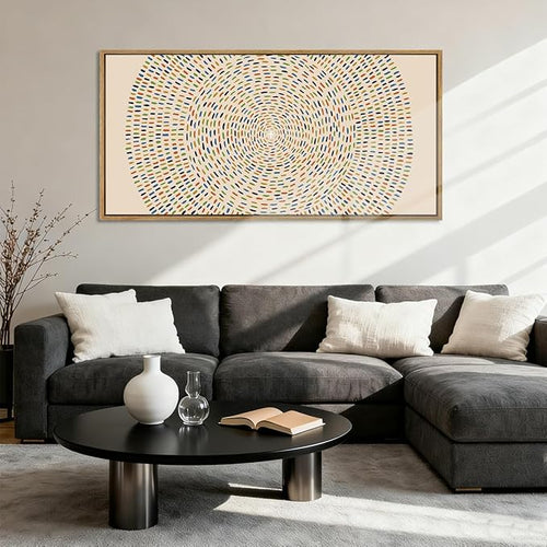 Anyzal Large Jesus Wall Art Framed,Jesus Feeds the 5000 Wall Art,Modern Christian Art Prints,Religious Easter Artwork,Abstract Bible Painting Christian Faith for Home Living Room Bedroom 20"x40"