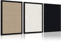 Abstract Modern Wall Decor Art Set of 3 Boho Neutral Canvas Wall Art Beige Minimalist Line Wall Art Decor Brown Black Art Modern Abstract Prints Pictures for Living Room Bedroom 16x24 Inch Framed
