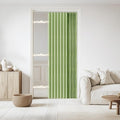 Jilron Accordian Door Curtain, 100% Blackout Folding Magnetic Doorway Curtains,Linen Style Closet Doors,for Room Divider,Privacy Protection（W52 x L78,Green,1 Panel）