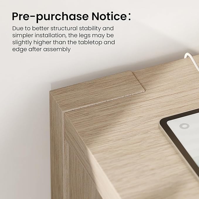 ModernMate 6 Drawer Dresser for Bedroom, 55'' Modern White Oak Chest of Drawers with Charging Station, Wood Bedroom Dresser with Large Storage for Living Room, Entryway, Nursery, Anti-Tipping, Natural