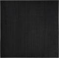Nourison Home Nourison Essentials Black 9' x Square Area Rug - Easy Clean, Non Shedding, Bed Room, Living Room, Dining Room, Kitchen (9' x Square)