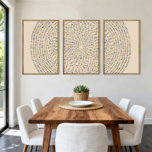 Anyzal Extra Large Jesus Feeds the 5000 Framed Wall Art 24x36 Inch Jesus Christian Canvas Wall Decor Religious Minimalist God Artwork for Living Room Bedroom Set of 3